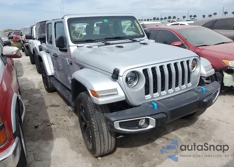 2023 Jeep Wrangler Sahara 4Xe из США, поврежденный, VIN 1C4JJXP67PW608366
